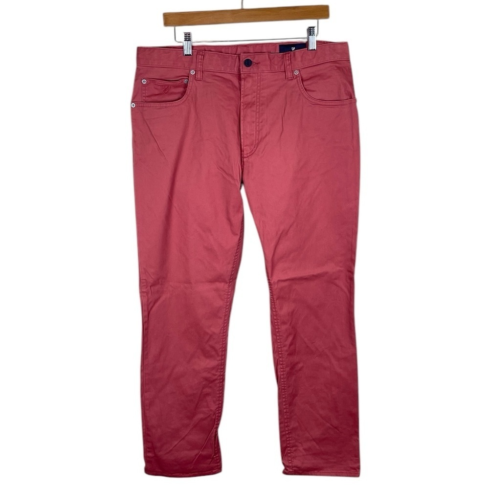 MJ181 Men’s CREMIEUX Salmon Color Straight Leg Chino Pants 36x30